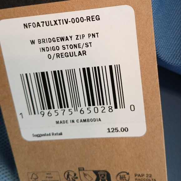 The North Face Mid-Rise Bridgeway Zip Pants Women's Size 0 (NWT) - Picture 6 of 9